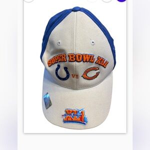 NFL Super Bowl XLI 2007 Colts versus Bears hat.